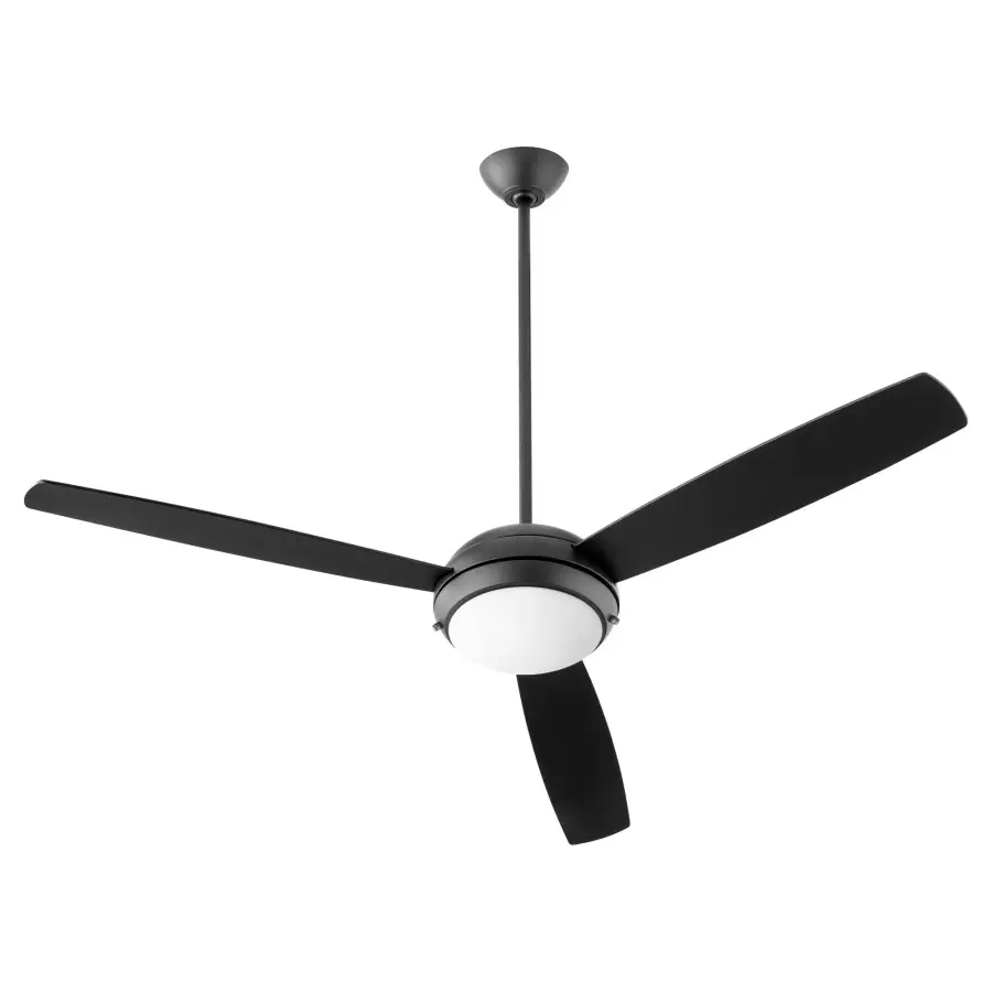 Expo 60" 3-Blade Matte Black LED Ceiling Fan - Image 1