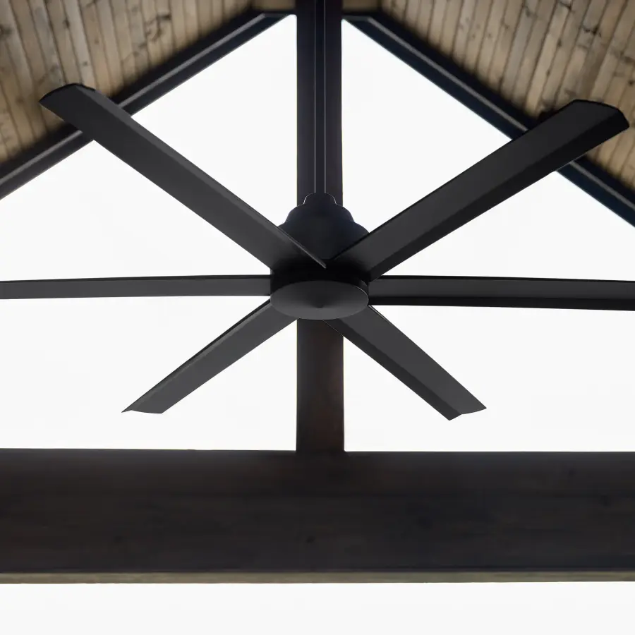 Titus 65" 6-Blade Ceiling Fan in Matte Black - Image 7