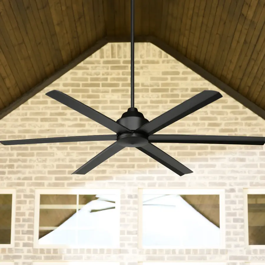 Titus 65" 6-Blade Ceiling Fan in Matte Black - Image 9