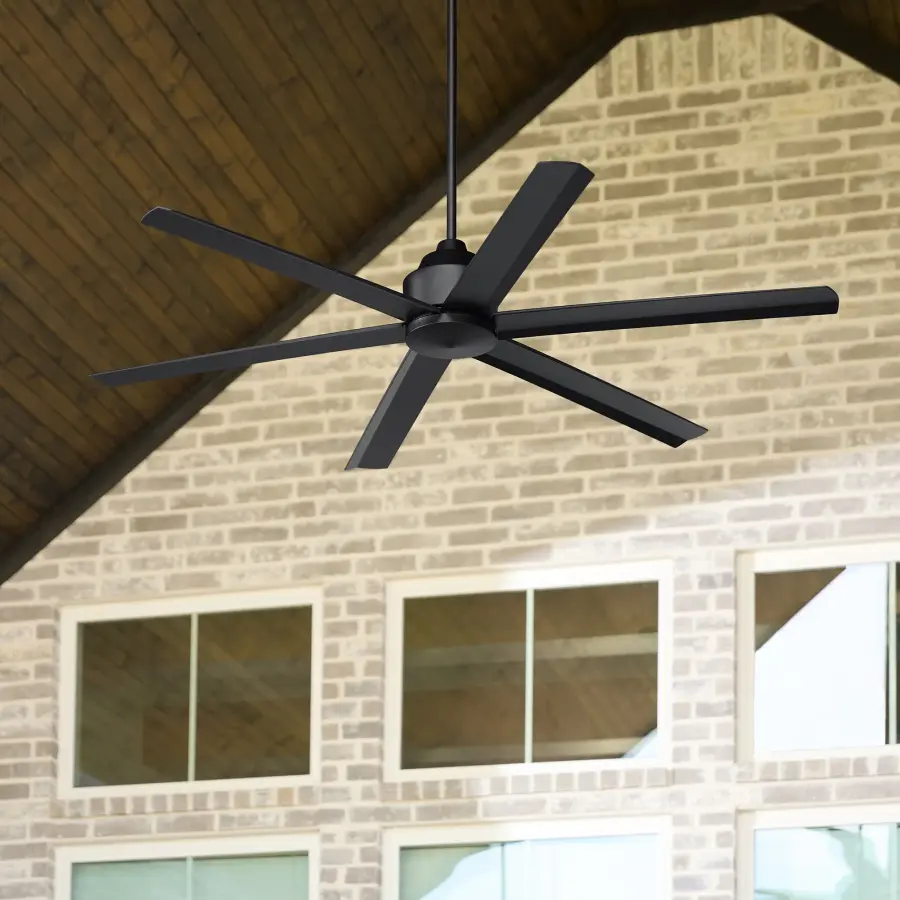 Titus 65" 6-Blade Ceiling Fan in Matte Black - Image 10