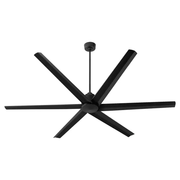 The Titus is a statement-making ceiling fan designed for grand spaces. Its 80" blade span and monochromatic matte black finish create a bold, modern aesthetic while delivering powerful air circulation for large rooms.