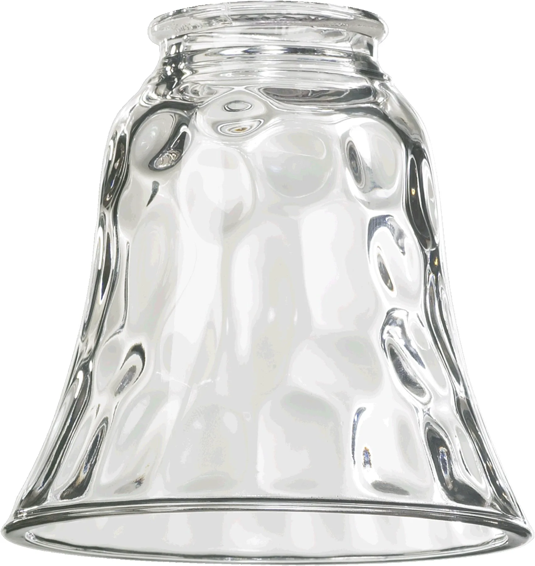2.25" Clear Hammered Glass Shade