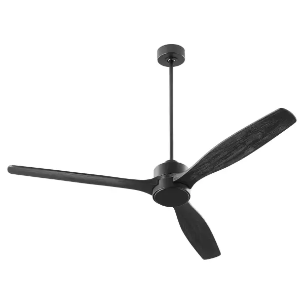 The Reni 65" ceiling fan combines contemporary aesthetics with smart home technology. WiFi-enabled through Bond technology, it features curved blades in walnut or matte black and offers optional LED lighting for enhanced functionality.