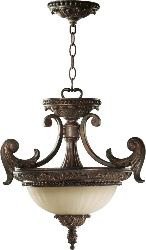 Madeleine 18" Semi-Flush Mount in Corsican Gold