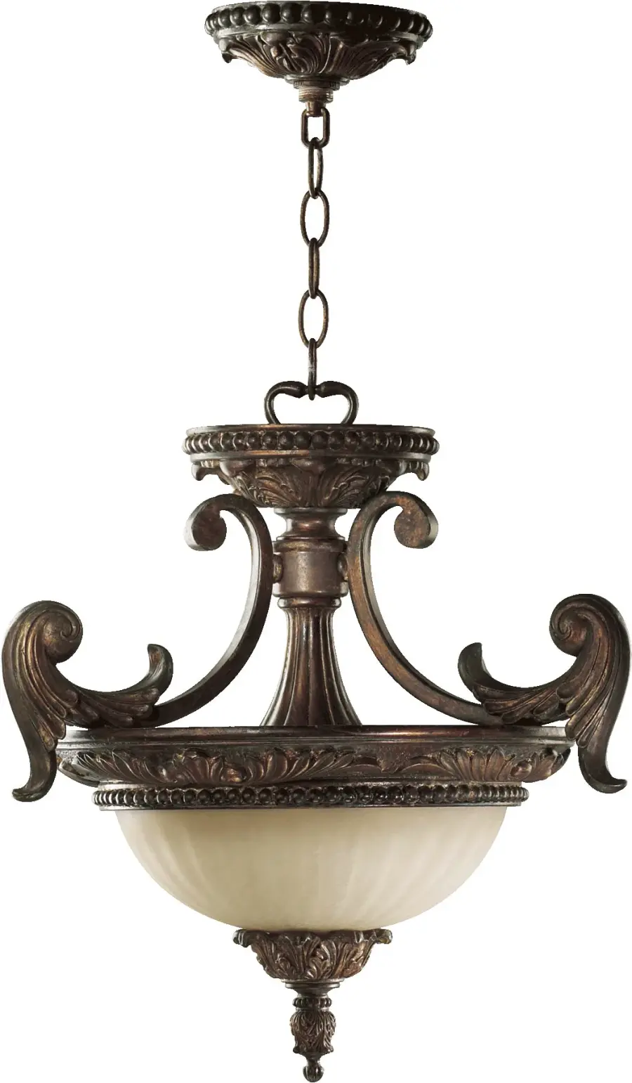 Madeleine 18" Semi-Flush Mount in Corsican Gold