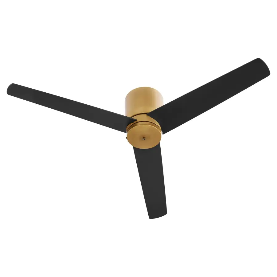 Space-Saving 52" Hugger Fan with Contemporary Brushed Brass Finish - Image 2