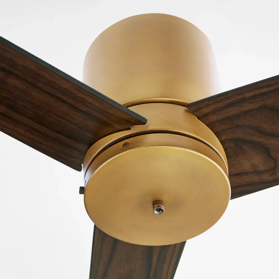Space-Saving 52" Hugger Fan with Contemporary Brushed Brass Finish - Image 3