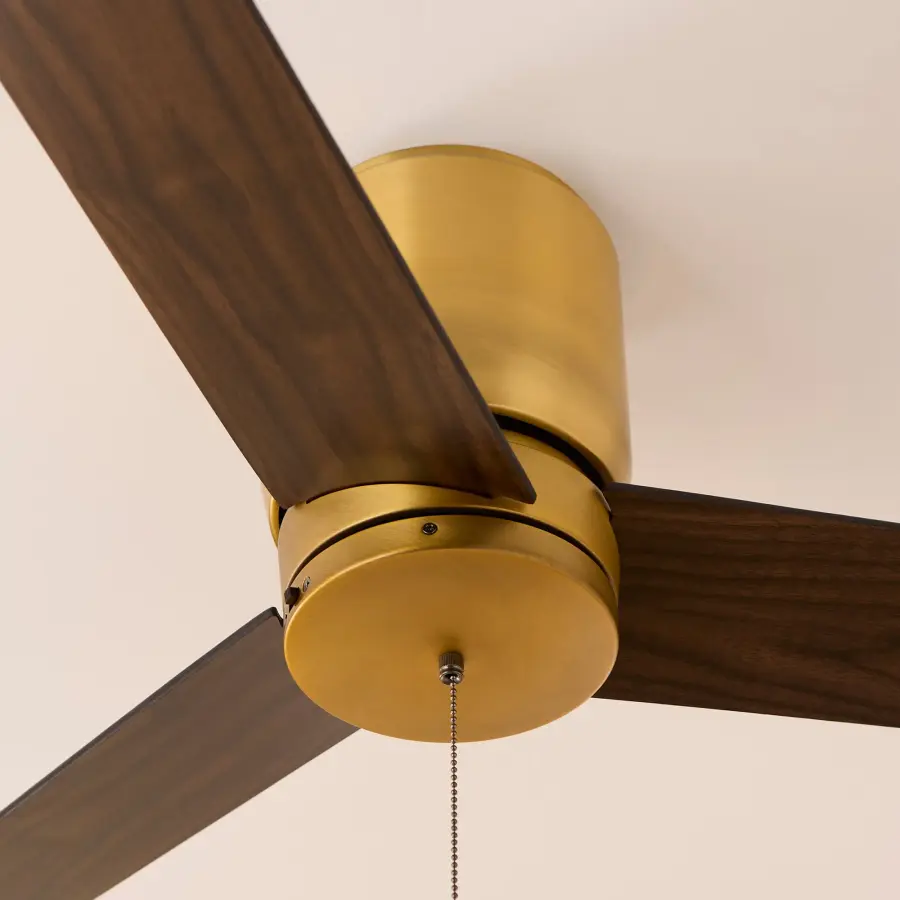 Space-Saving 52" Hugger Fan with Contemporary Brushed Brass Finish - Image 8