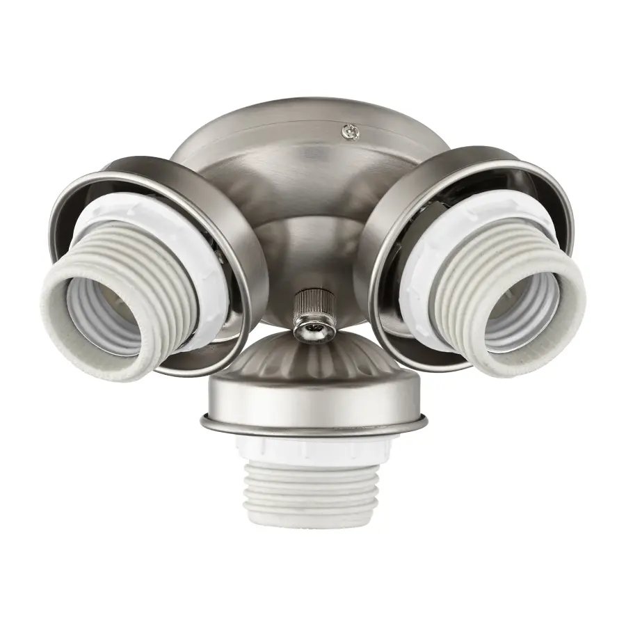 3-Light LED Fan Light Kit in Satin Nickel
