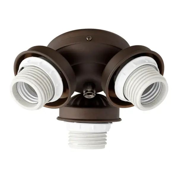 3-Light LED Fan Light Kit in Oiled Bronze