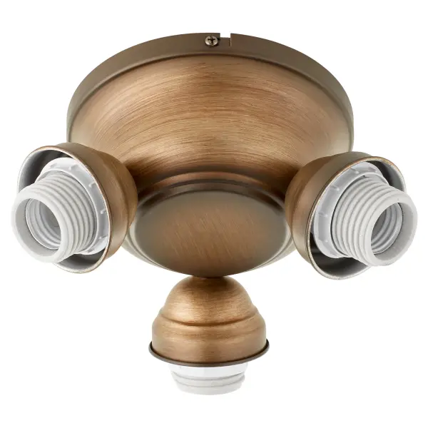 This 3-light LED hardware kit transforms your ceiling fan with balanced illumination and traditional styling. The Antique Flemish finish adds warmth while LED compatibility delivers energy savings.