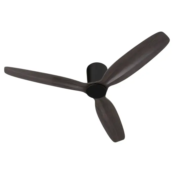 The Zoro 56" delivers sleek modern style with its clean lines and matte black finish. As a damp-rated hugger fan, it's engineered for low ceiling applications and covered outdoor areas, making it versatile for patios, porches, and indoor rooms alike.