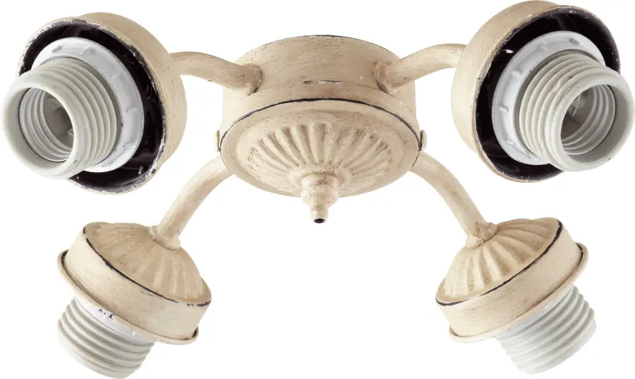 4-Light LED Fan Light Kit in Persian White