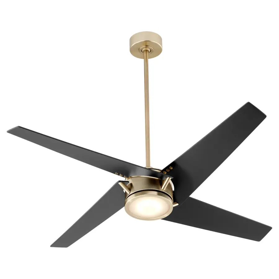 Axis 54" Aged Brass Ceiling Fan with LED Light - Image 2