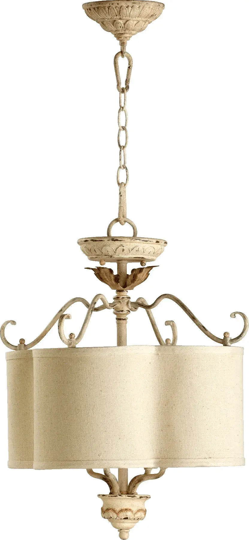 Salento 18" Semi-Flush Mount in Persian White