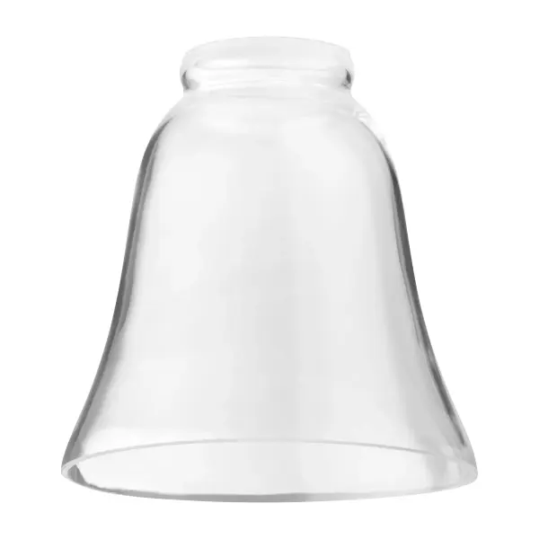 This 2.25" clear bell-shaped glass shade offers a timeless design that complements traditional and transitional fixtures. Perfect for replacement or updating existing lighting with a clean, classic look.