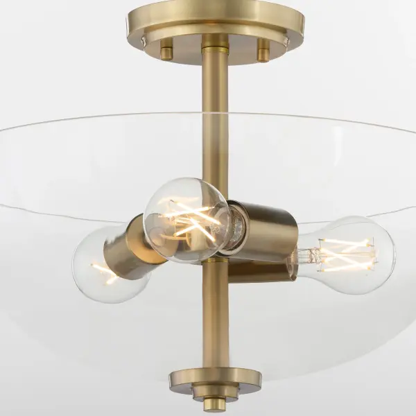 Adams 15" Clear Dual Mount Pendant - Image 3