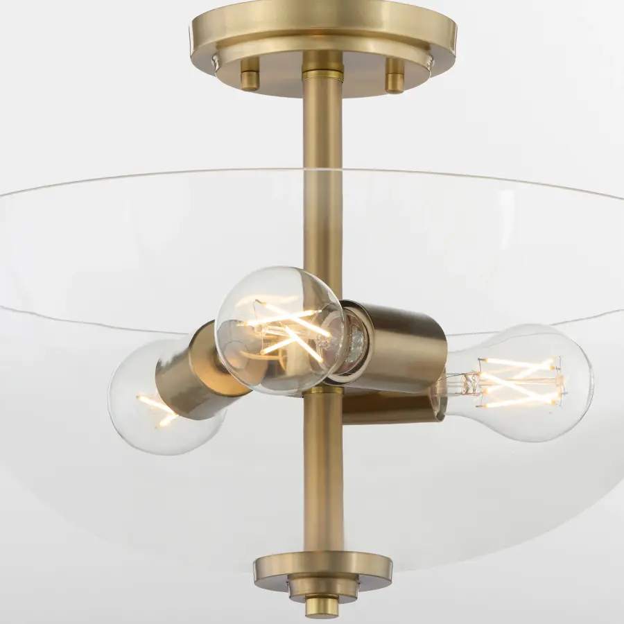Adams 15" Clear Dual Mount Pendant - Image 3