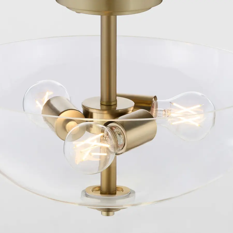 Adams 15" Clear Dual Mount Pendant - Image 4