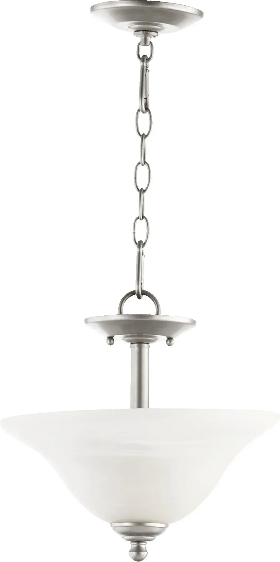 Spencer 13" Semi-Flush Mount in Classic Nickel