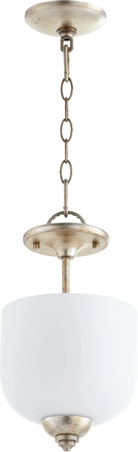 Richmond Small 3-Light Dual Mount in Aged Silver Leaf