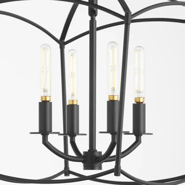 Mantle 4 Light Dual Mount in Matte Black - Image 3