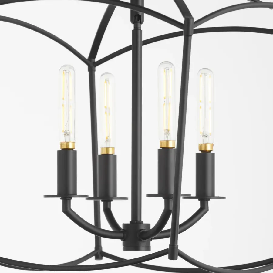 Mantle 4 Light Dual Mount in Matte Black - Image 3