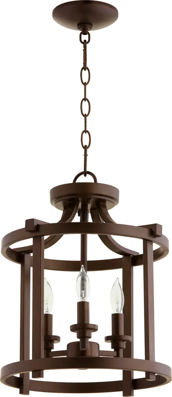 The Lancaster semi-flush mount bridges contemporary and traditional design with slender curves and cylindrical forms. Its 13-inch profile and oiled bronze finish bring warmth to smaller spaces without overwhelming them.