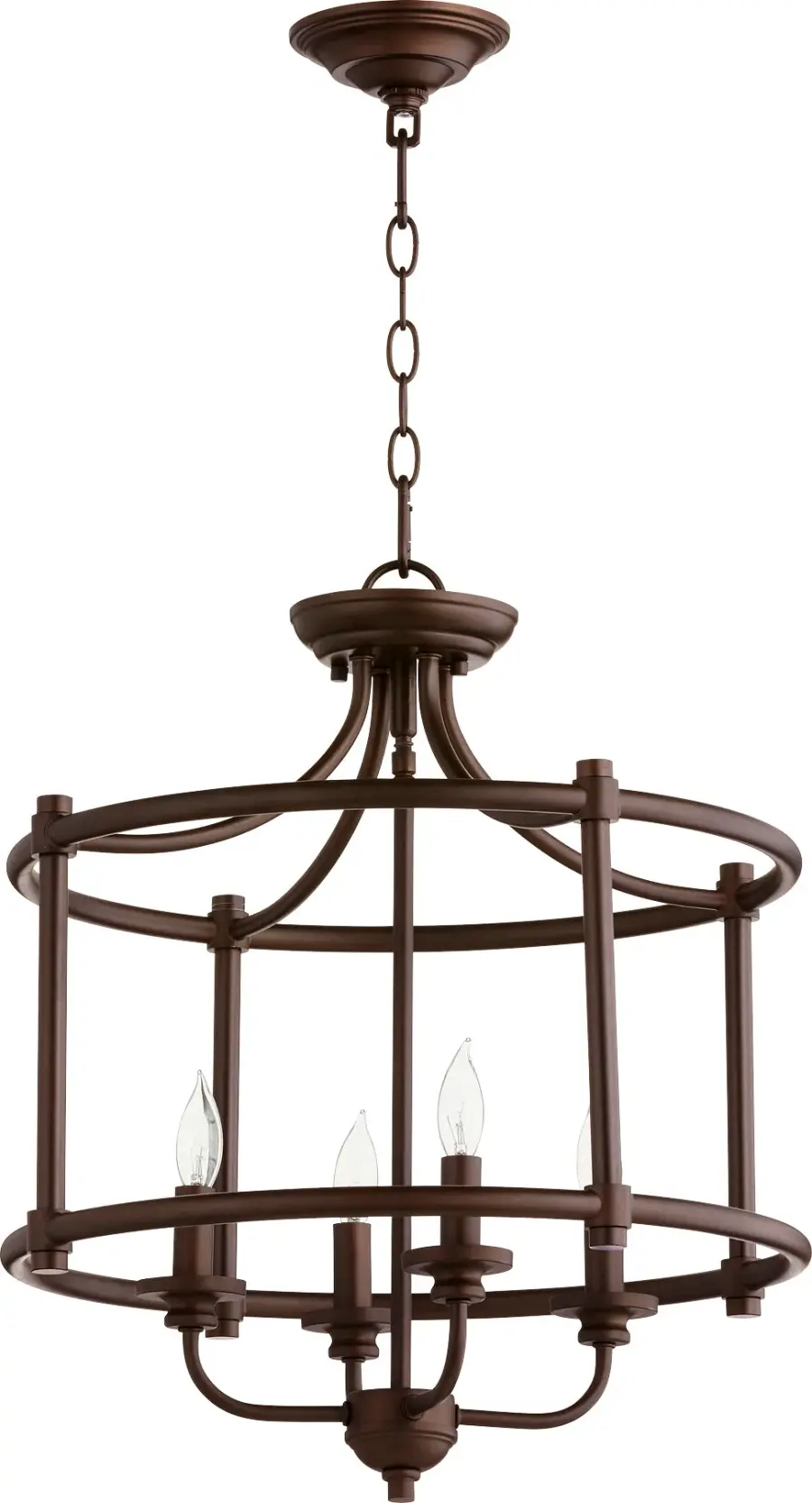 Rossington 18" Semi-Flush Mount in Oiled Bronze