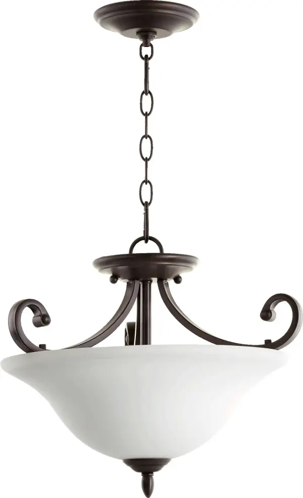 Bryant 17.5" Semi-Flush Mount in Oiled Bronze
