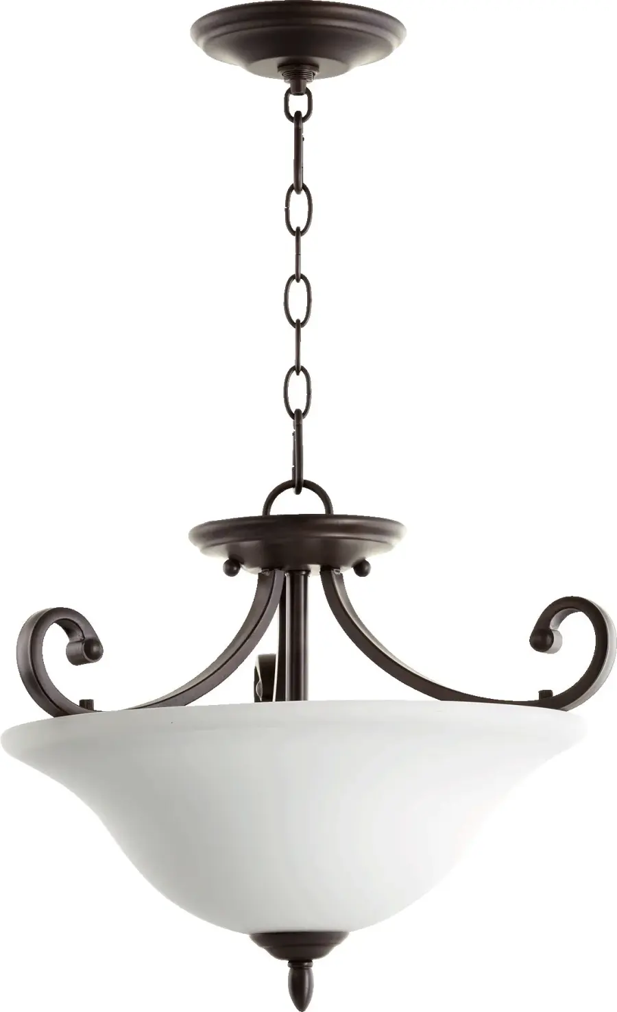 Bryant 17.5" Semi-Flush Mount in Oiled Bronze