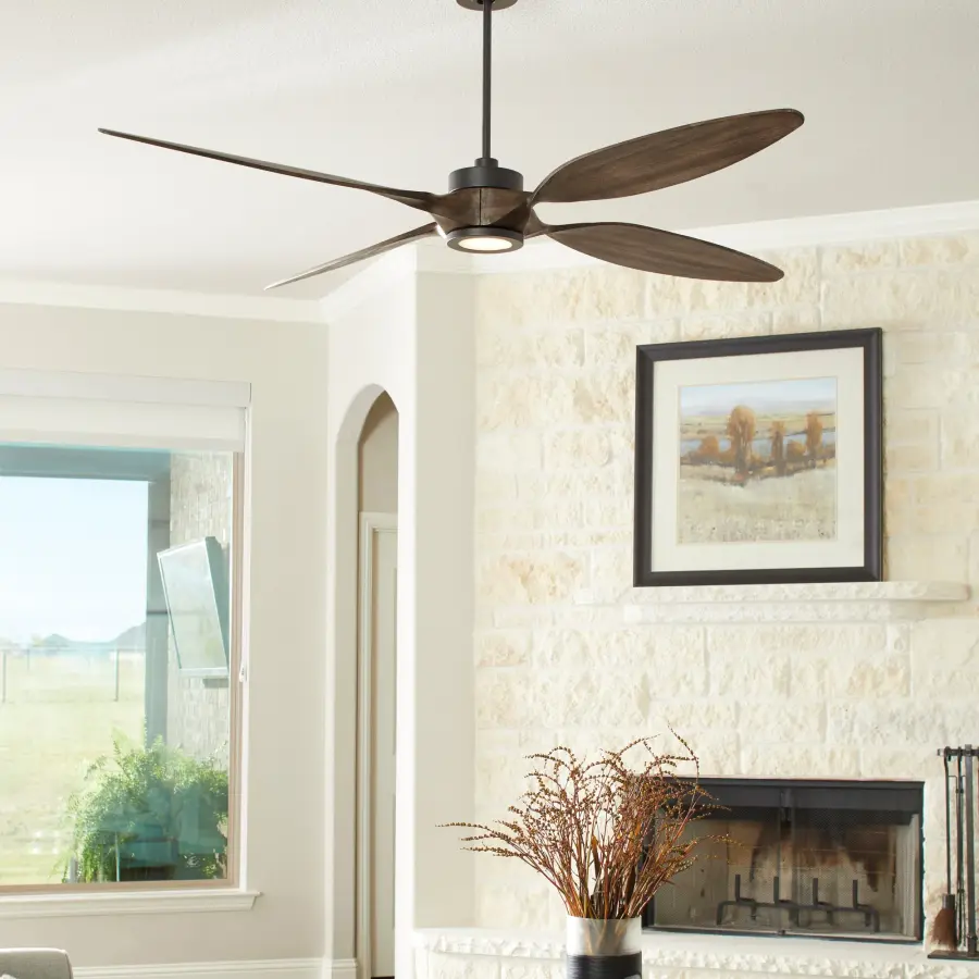 Papillon 66" WiFi Ceiling Fan in Matte Black - Image 4