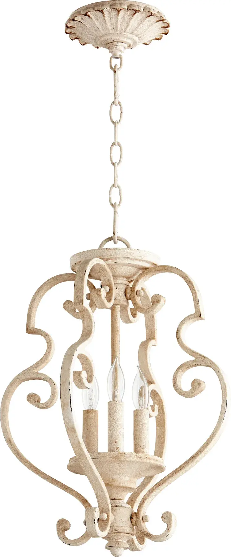 San Miguel 13.5" Semi-Flush Mount in Persian White