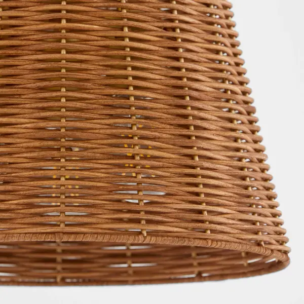 Robinson Wicker 3-Light Semi-Flush Mount in Aged Brass - Image 3