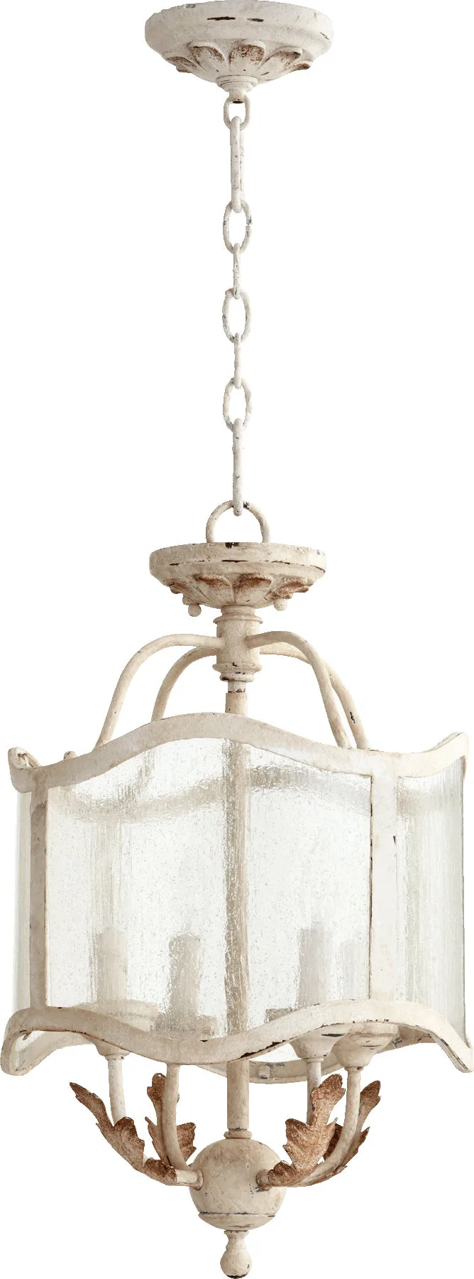 Salento 13-Inch Semi-Flush Mount in Persian White