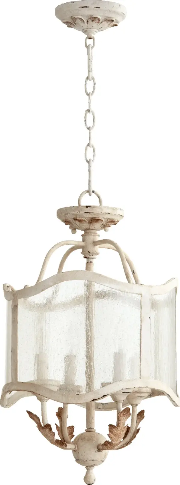 Salento 13-Inch Semi-Flush Mount in Persian White