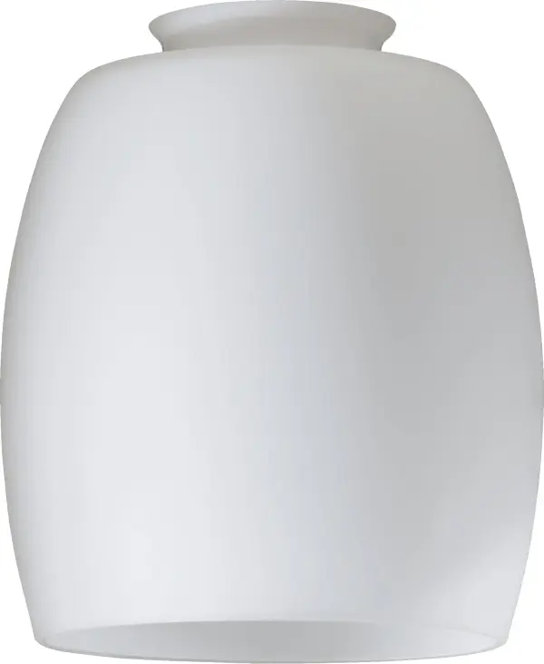 This 2.25" barrel-shaped glass shade features a timeless satin opal finish that diffuses light beautifully. Perfect for updating bathroom vanities, hallway sconces, or bedroom fixtures with a clean, versatile look.