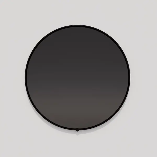Avior Round LED Mirror in Black - Image 2