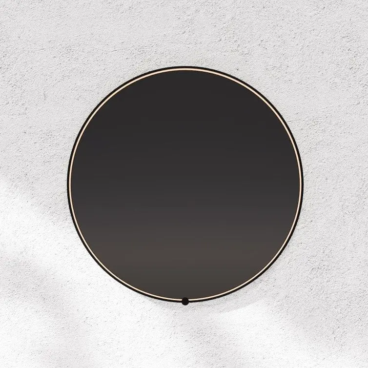 Avior Round LED Mirror in Black - Image 4