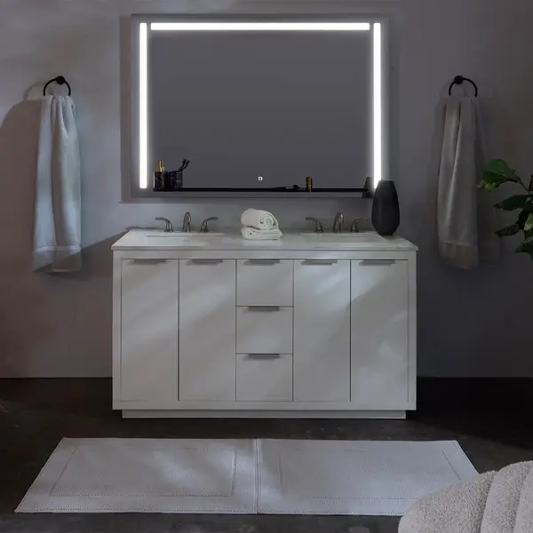 Skylight 36" LED Mirror with Integrated Shelf - Image 15