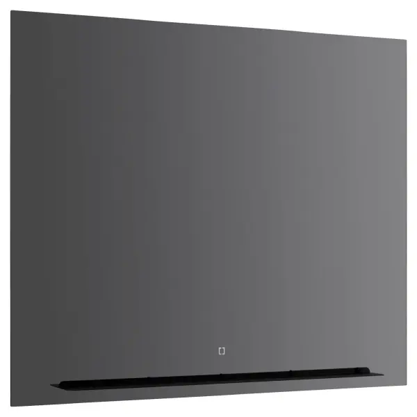 A sophisticated 48" square LED mirror featuring innovative Ghost Lighting that conceals the light source when off, maximizing reflection. Integrated matte black shelf, defogger, CCT selectability, and touch controls make this a premium bathroom upgrade.