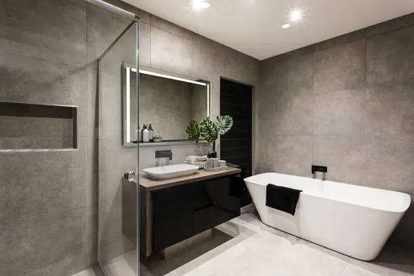Skylight 48" LED Mirror with Integrated Shelf - Image 7