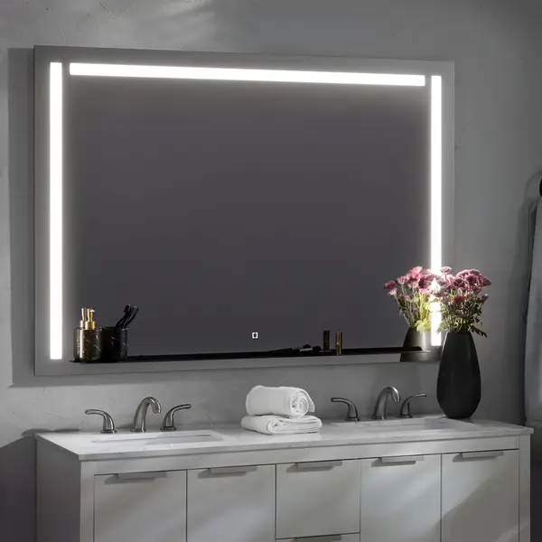 Skylight 60" LED Mirror with Integrated Shelf - Image 12