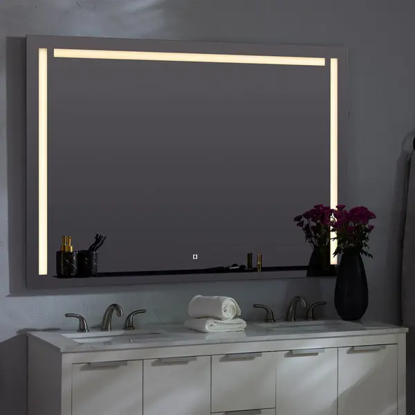 Skylight 60" LED Mirror with Integrated Shelf - Image 10