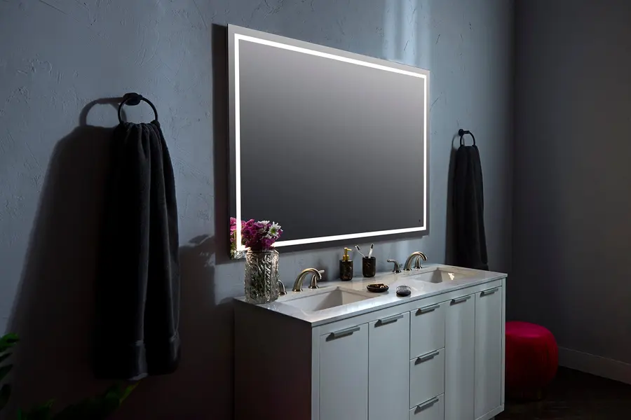 Track LED Mirror in Black - Image 12