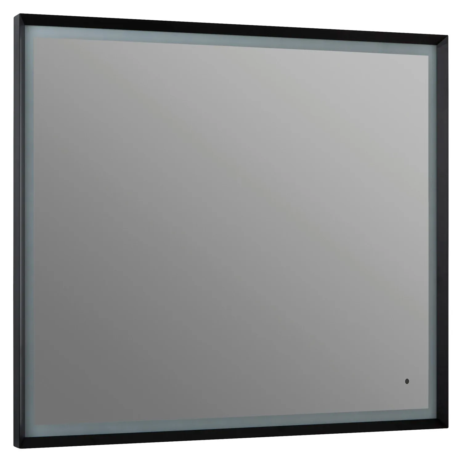 Dusk 36" Square LED Mirror in Black