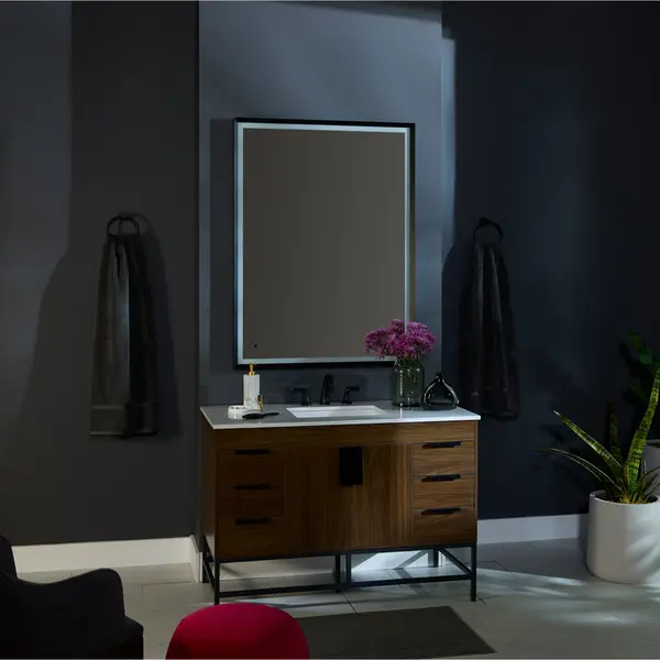 Dusk 48" x 36" LED Mirror in Black - Image 10