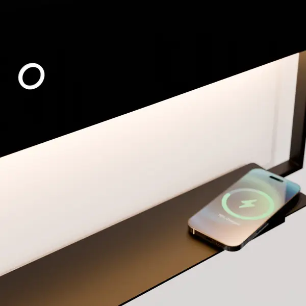 Castore LED Mirror in Black - Image 4