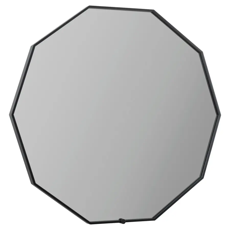 Deca LED Mirror in Black - Image 1
