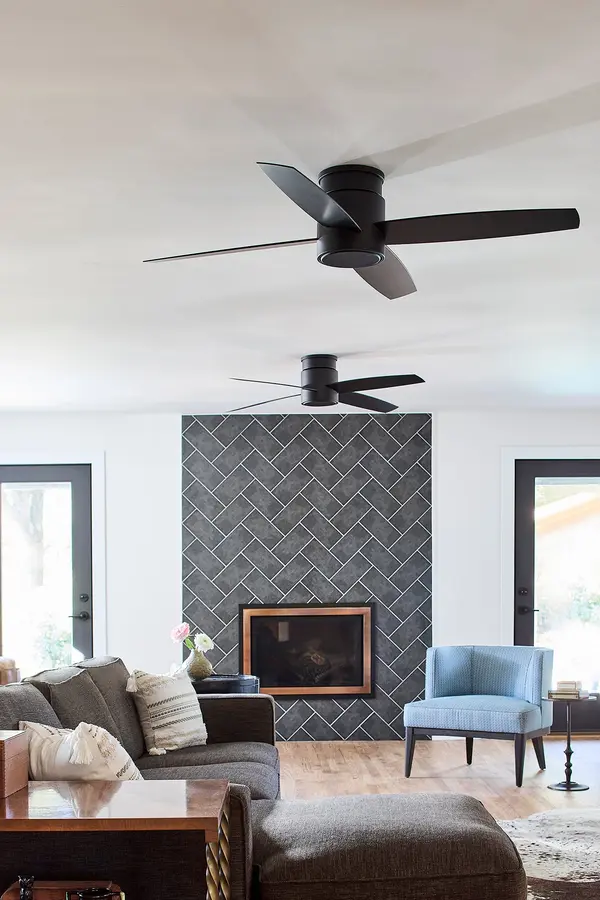 Oslo 52" Ceiling Fan in Black - Image 7
